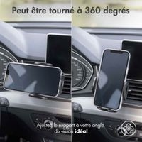 imoshion Support de téléphone pour voiture - Réglable - Universel - Carbone - Grille de ventilation - Noir