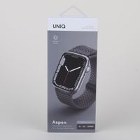 Uniq Bracelet tressé Aspen Apple Watch Series 1 t/m 9 / SE (38/40/41 mm) | Series 10 / 11 (42 mm) - Granite Grey