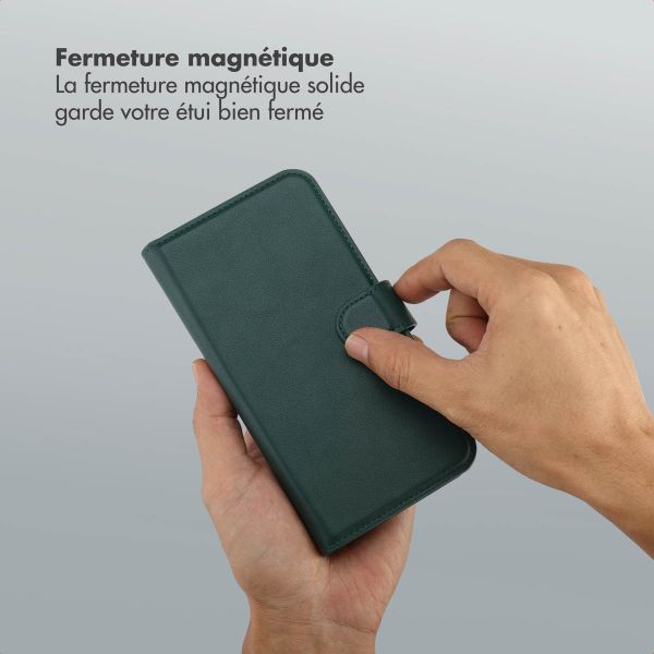 Selencia Étui portefeuille amovible Olyn avec MagSafe Samsung Galaxy A35 / A55 - Vert