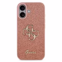 Guess Coque 4G Metal Logo Glitter Apple iPhone 17 - Rose