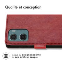 imoshion Étui de télephone portefeuille Motorola Moto G05 / E15 - Rouge