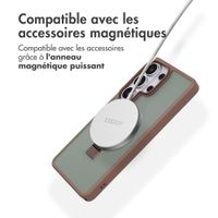 Accezz Coque Ring Stand avec MagSafe Samsung Galaxy S26 Ultra - Marron