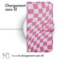 imoshion Étui de téléphone portefeuille Design Samsung Galaxy A25 (5G) - Retro Pink