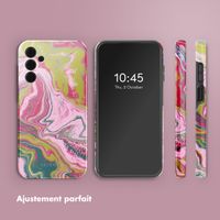 Selencia Coque arrière Vivid Tough Samsung Galaxy A15 (5G/4G) - Marble Pink