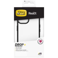 OtterBox Coque arrière React iPhone 13 - Transparent / Noir