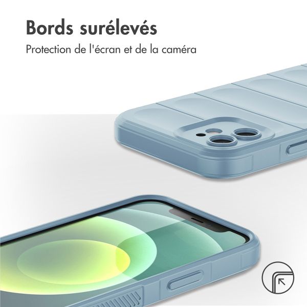 imoshion Coque arrière EasyGrip iPhone 12 - Bleu clair