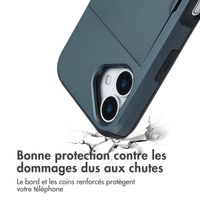 imoshion Coque arrière avec porte-cartes Apple iPhone 17 - Bleu foncé