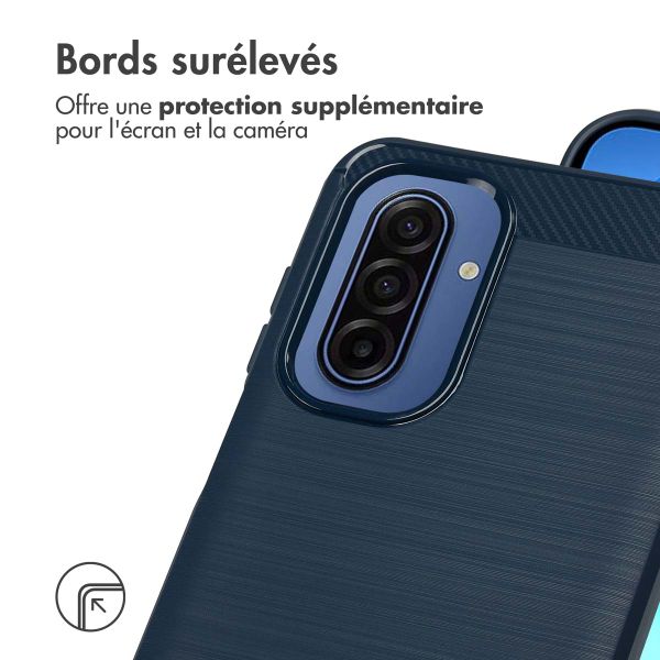 imoshion Coque Brushed Samsung Galaxy A17 - Bleu foncé