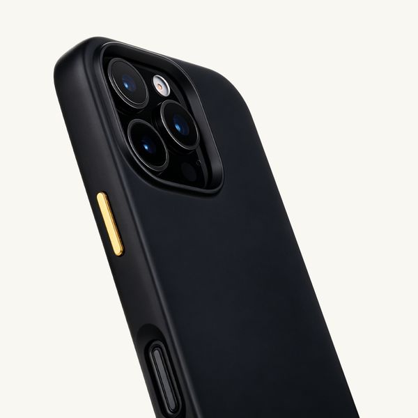 Selencia Coque arrière Rivièra avec MagSafe avec crochets amovibles Apple iPhone 16 Pro - Velvet Black