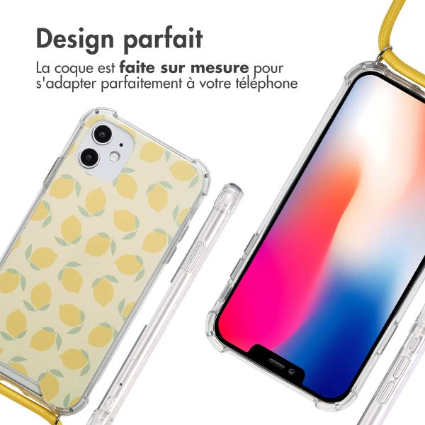 imoshion Coque Design avec cordon Apple iPhone 11 - Citrus Dream