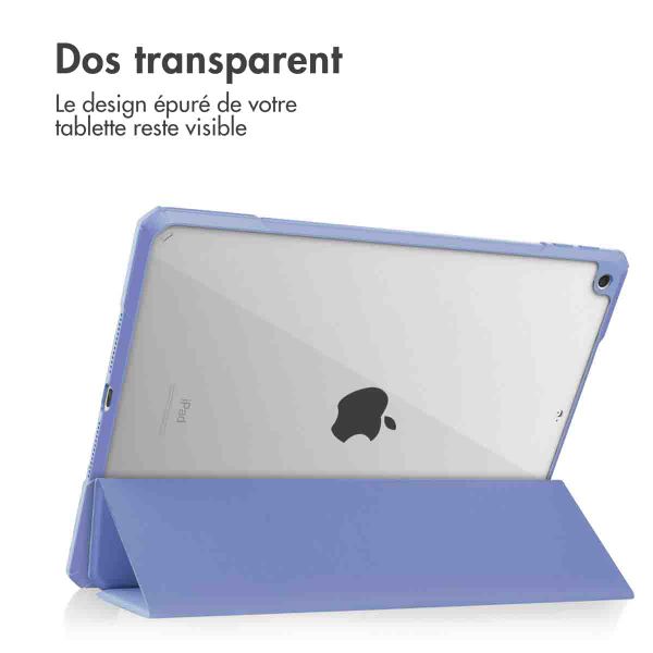 imoshion Coque tablette rigide Trifold iPad 9 (2021) 10.2 pouces / iPad 8 (2020) 10.2 pouces / iPad 7 (2019) 10.2 pouces - Violet