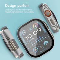 imoshion Coque rigide brillante à couverture complète Apple Watch Ultra / Ultra 2 / Ultra 3 - 49 mm - Argent