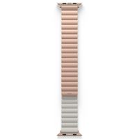 Uniq Bracelet Revix réversible Apple Watch Series 1 t/m 9 / SE (38/40/41 mm) | Series 10 / 11 (42 mm) - Blush Pink / Beige