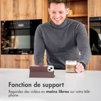 Accezz Étui de télephone Wallet Samsung Galaxy S23 Plus - Marron