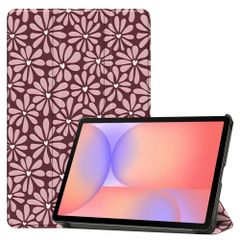 imoshion Coque tablette Design Trifold Samsung Galaxy Tab S9 11.0 pouces / Tab S10 FE / S9 FE 10.9 pouces - Bloom Love Blush