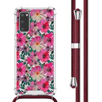 imoshion Coque Design avec cordon Samsung Galaxy S20 - Flower Water