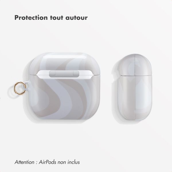 Selencia Coque Vivid Apple AirPods 4 - Desert Waves Beige