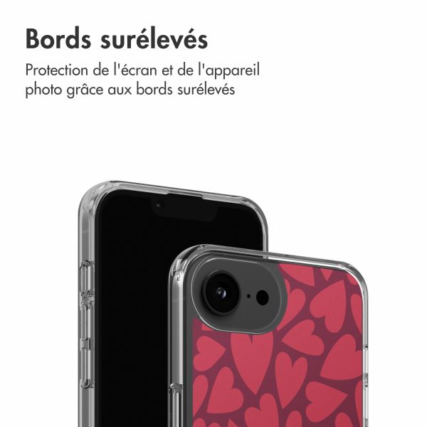 imoshion Coque Design Apple iPhone 16e - Hearty Coral Dust