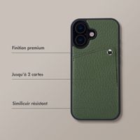 Selencia Coque Riva avec porte-cartes Apple iPhone 17 - Sage Green