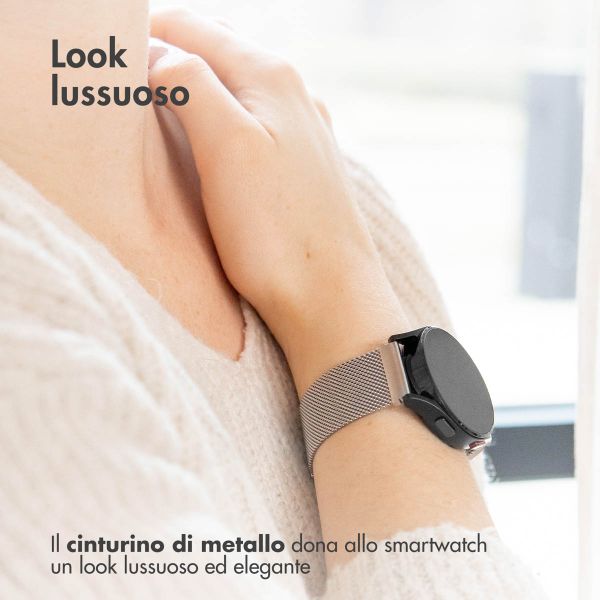 imoshion Bracelet magnétique milanais Samsung Galaxy Watch 7 40/44 mm - Argent