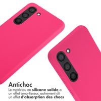 imoshion ﻿Coque en silicone avec cordon Samsung Galaxy S23 - Rose Fluo