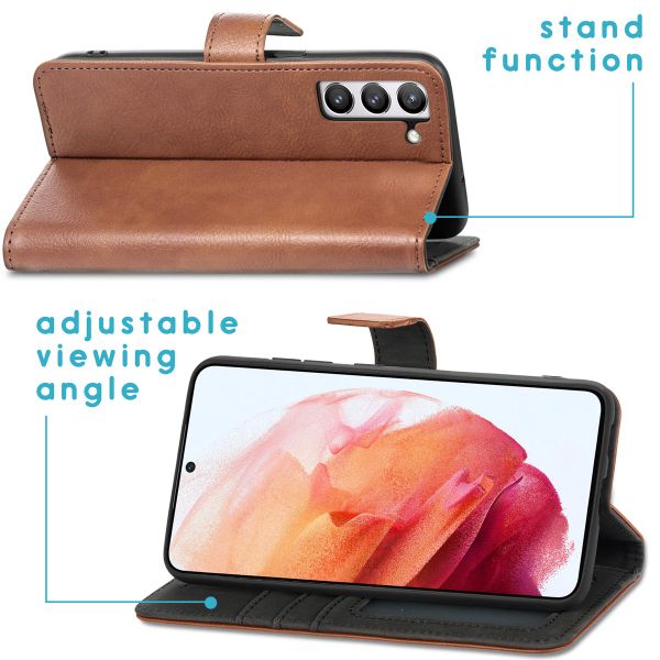 imoshion Étui de télephone portefeuille Samsung Galaxy S21 FE - Marron