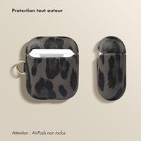 Selencia Coque Sabi Apple AirPods 1 / 2 - imprimé léopard - Midnight Black