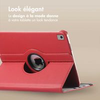 imoshion Coque tablette rotatif à 360° Apple iPad 9 (2021) 10.2 pouces / iPad 8 (2020) 10.2 pouces / iPad 7 (2019) 10.2 pouces - Rouge foncé