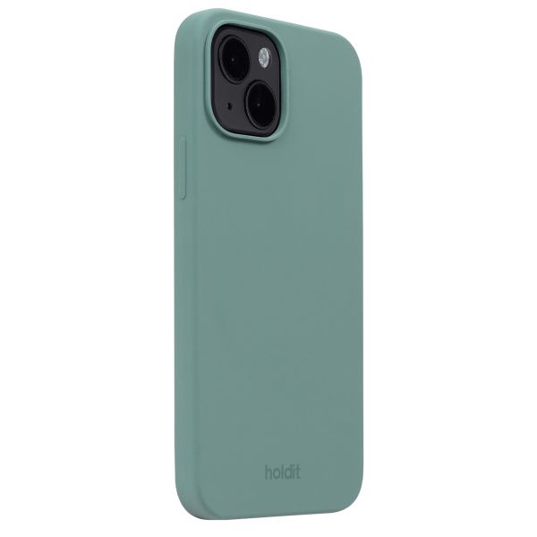 Holdit Coque Silicone iPhone 14 / 13 - Moss Green