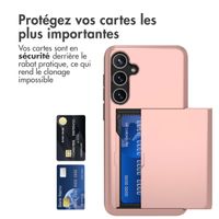 imoshion Coque arrière avec porte-cartes Samsung Galaxy A55 - Rose Dorée