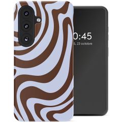 Selencia Coque arrière Vivid Samsung Galaxy S26 - Dream Swirl Chocolate