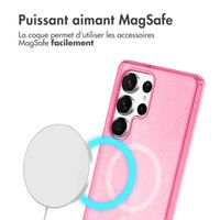 imoshion Coque Pailletée avec MagSafe Samsung Galaxy S25 Ultra - Paillettes Rose