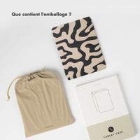 Selencia Coque tablette Vivid Apple iPad 11 (2025) 11 pouces A16 / iPad 10 (2022) 10.9 pouces - Art Wave Black