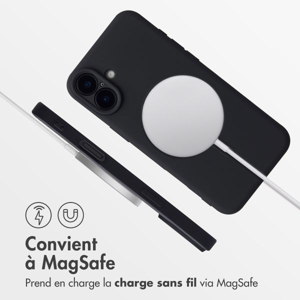 imoshion Coque Couleur avec MagSafe iPhone 16 Plus - Noir