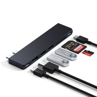 Satechi Adaptateur USB-C Pro Hub Slim - Adaptateur MacBook - Noir Midnight