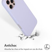 Accezz Coque Liquid Silicone avec MagSafe Apple iPhone 16 Pro Max - Violet