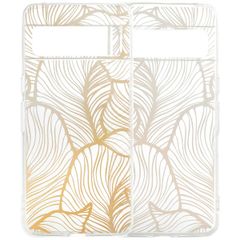 imoshion Coque Design Google Pixel 8 Pro - Golden Leaves Transparent