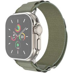 imoshion Bracelet en nylon Alpine Apple Watch Series 1 t/m 11 / SE / Ultra (44/45/46/49 mm) - Olive Green