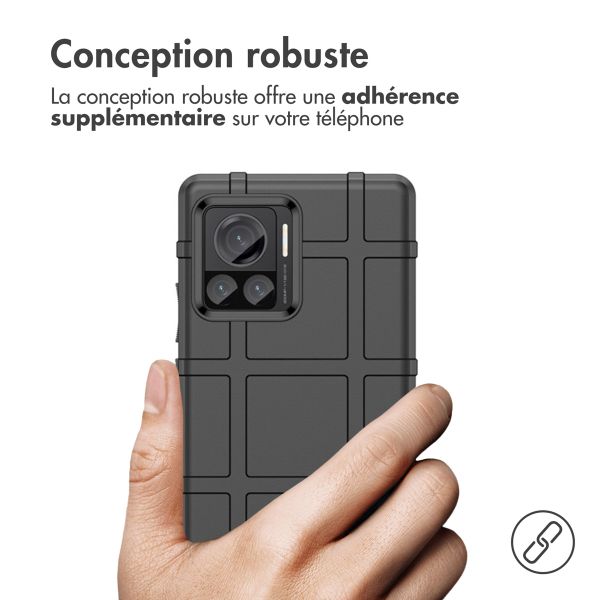 imoshion Coque Arrière Rugged Shield Motorola Edge 30 Ultra - Noir