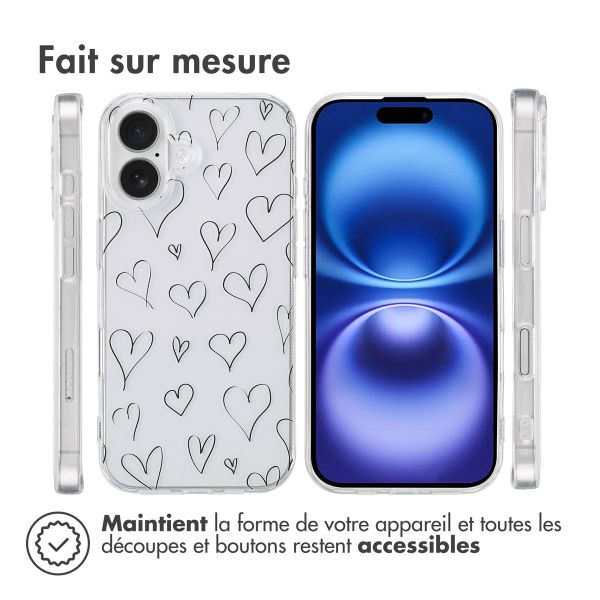 imoshion Coque Design iPhone 16 - Hearts