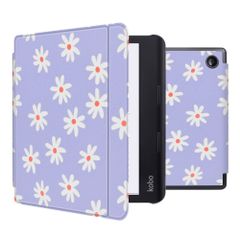 imoshion Design Slim Hard Sleepcover avec support Kobo Sage / Tolino Epos 3 - Flowers Distance