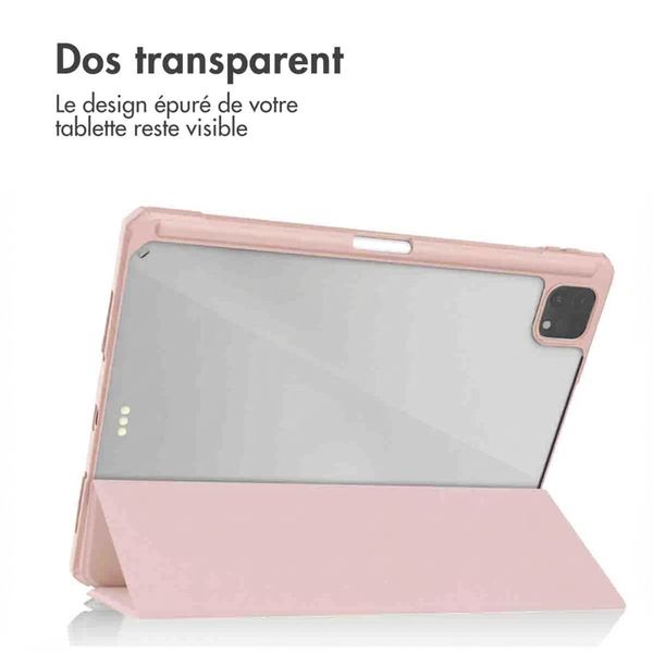 imoshion Coque tablette rigide Trifold Apple iPad Pro 11 (2022 / 2021 / 2020 / 2018) - Rose