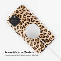 Selencia Coque arrière Vivid Tough avec MagSafe iPhone 15 - Wild Leo