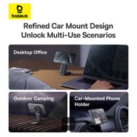 Baseus PrimeTrip Series C02 Mega Support de téléphone voiture – Magnétique – Tableau de bord – Noir