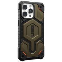 UAG Coque arrière Monarch Pro Apple iPhone 15 Pro Max - Kevlar Element Green