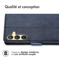 imoshion Étui de téléphone portefeuille Luxe Samsung Galaxy S24 Plus - Bleu foncé