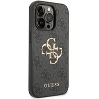 Guess Coque 4G Metal Logo Backcover Apple iPhone 15 Pro - Gris
