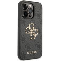 Guess Coque 4G Metal Logo Backcover iPhone 15 Pro - Gris