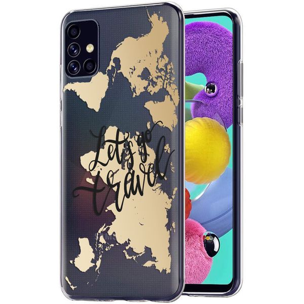 imoshion Coque Design Samsung Galaxy A51 - Let's Go Travel / Noir