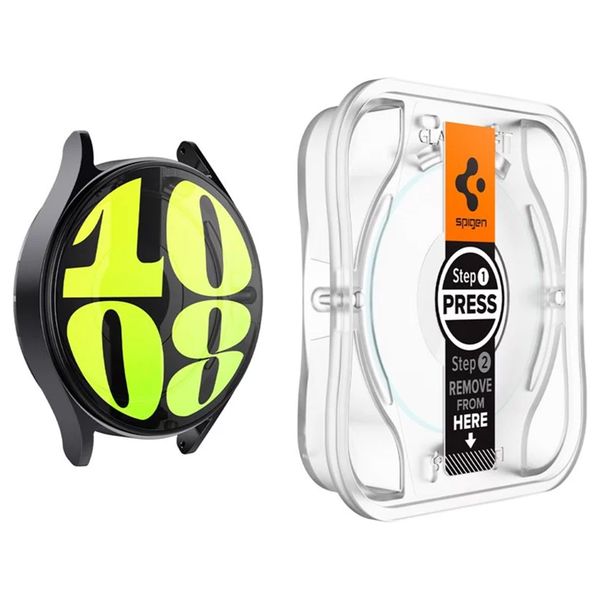 Spigen Protection d'écran EZ FIT Glas.tR avec applicateur Samsung Galaxy Watch 7 - 40 mm - Transparent